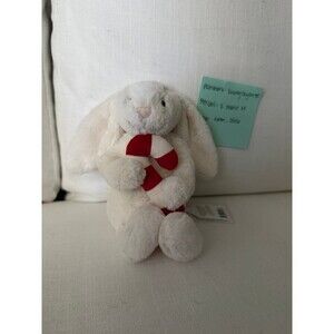 Jellycat Bashful Bunny with Candy Cane